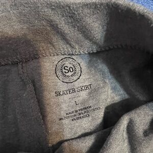 SO Charcoal Skater Skirt